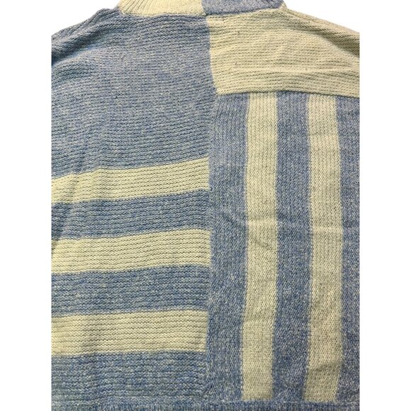 Harrington Square Silk & Angora Patchwork Sweater M - Picture 4 of 7